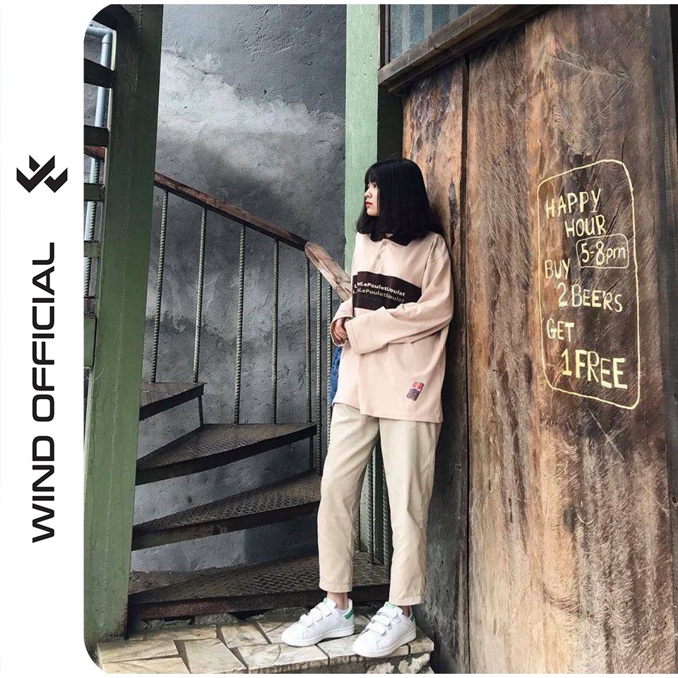 Quần baggy kaki unisex Basic Tea ống suông nam nữ ulzzang WIND | BigBuy360 - bigbuy360.vn