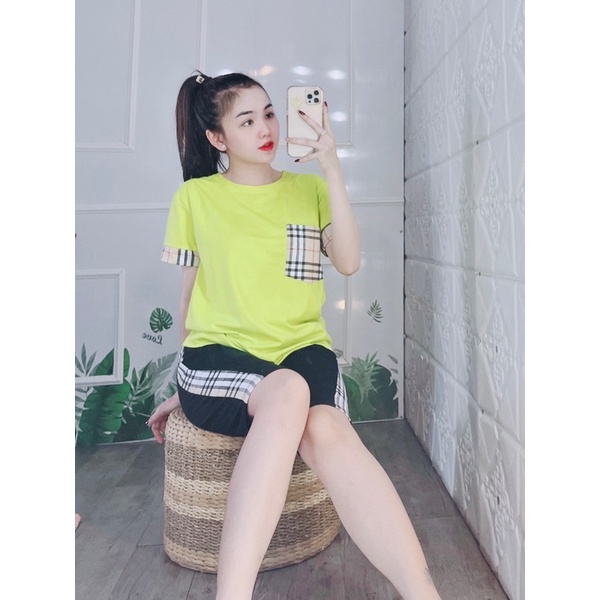 Đồ bộ nữ sét đồ bigsize nữ bộ thun cotton mặc nhà đồ bộ quần dài dễ thương