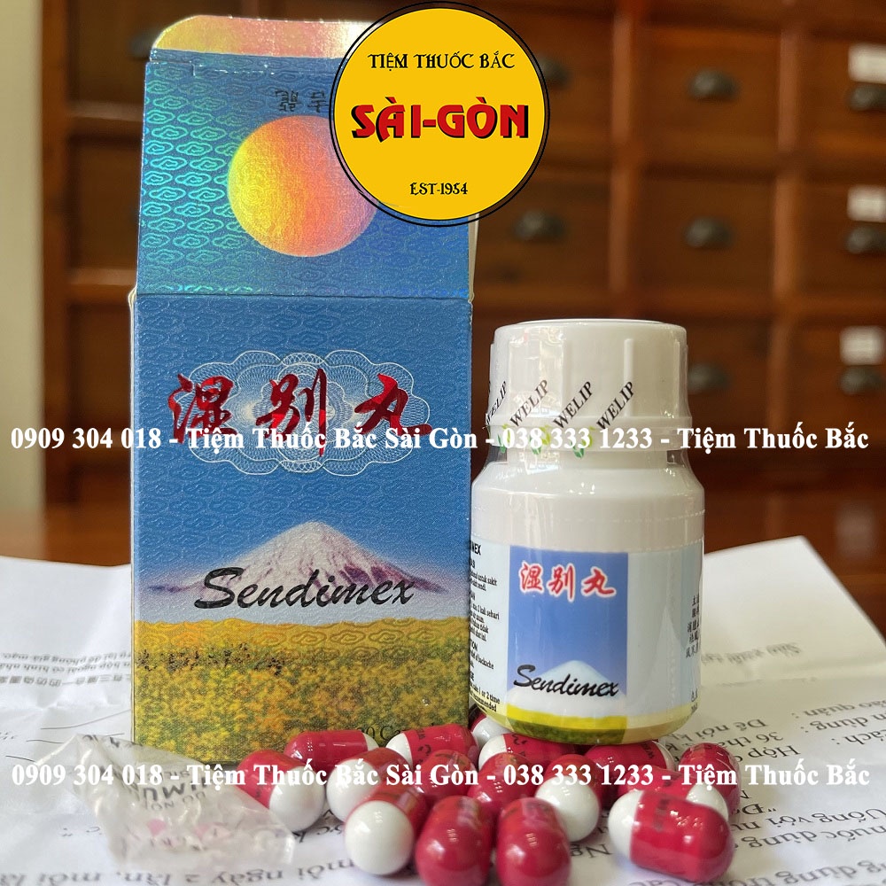 Thấp Biệt Hoàn Sendimex ( Hàng xịn, vỏ hộp có vân mây sần nổi rõ) - Hộp 20 viên