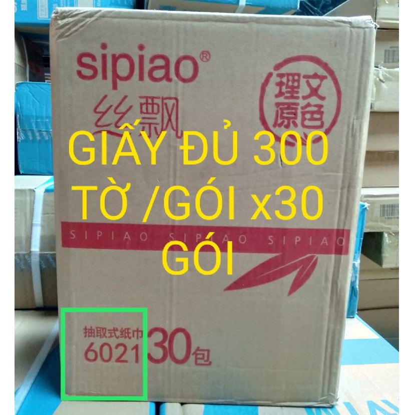 [ 300 TỜ/GÓI ]THÙNG 30 GÓI GIẤY ĂN GẤU TRÚC SIPIAO