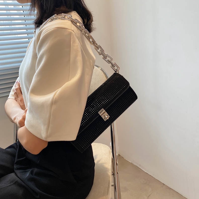 Túi Xách Đính Đá Kim Cương Giả Toàn Diện Thời Trang Cho Nữ