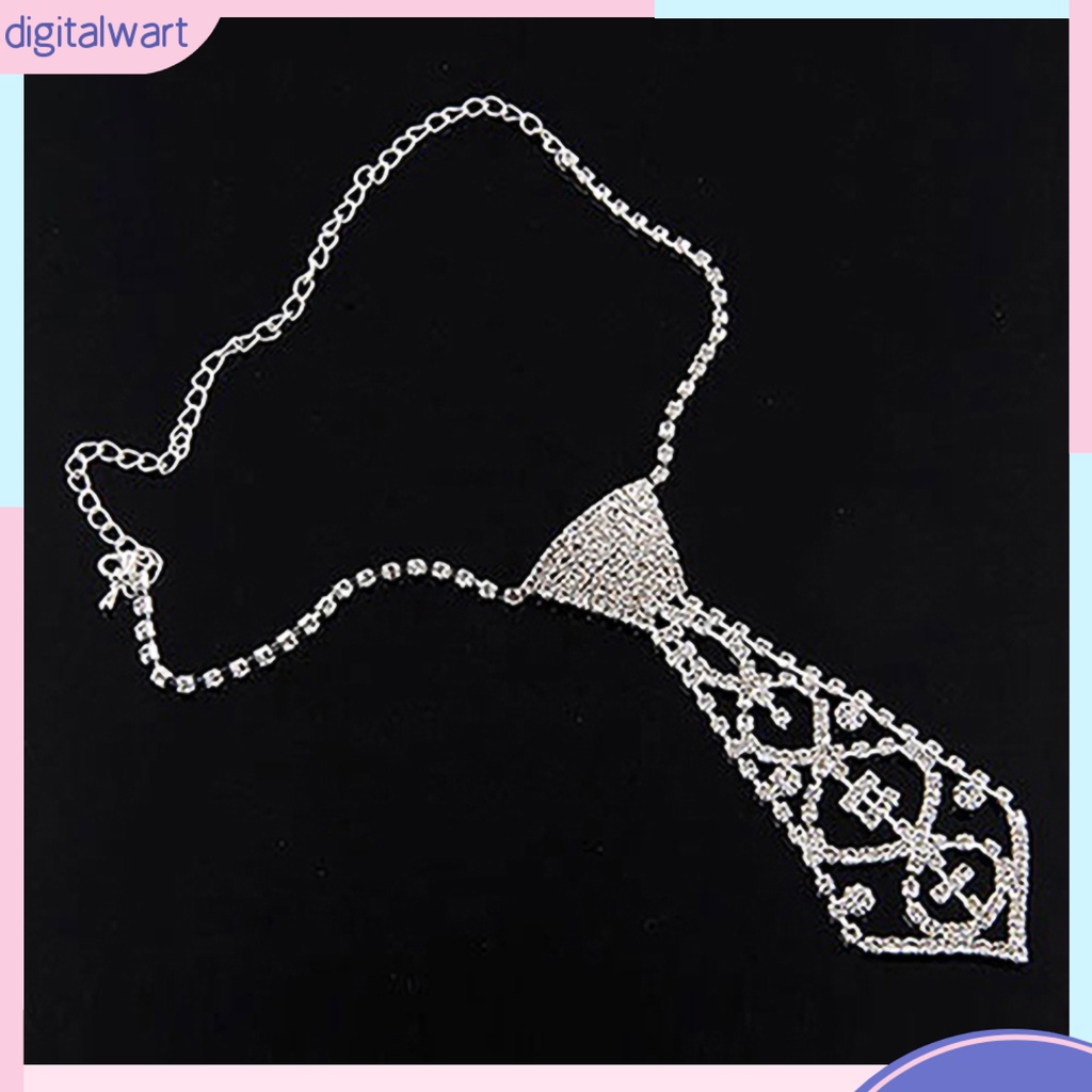 Dây chuyền thiết kế kiểu cà vạt lấp lánh thời trang cho nữ