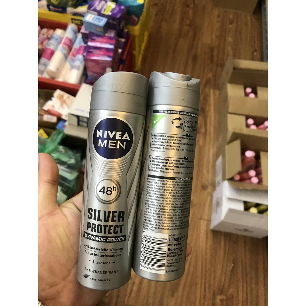 XỊT KHỬ MÙI NIVEA MEN HƯƠNG THƠM NAM TÍNH - NGĂN MÙI HÔI ĐẾN 48h - 150ml