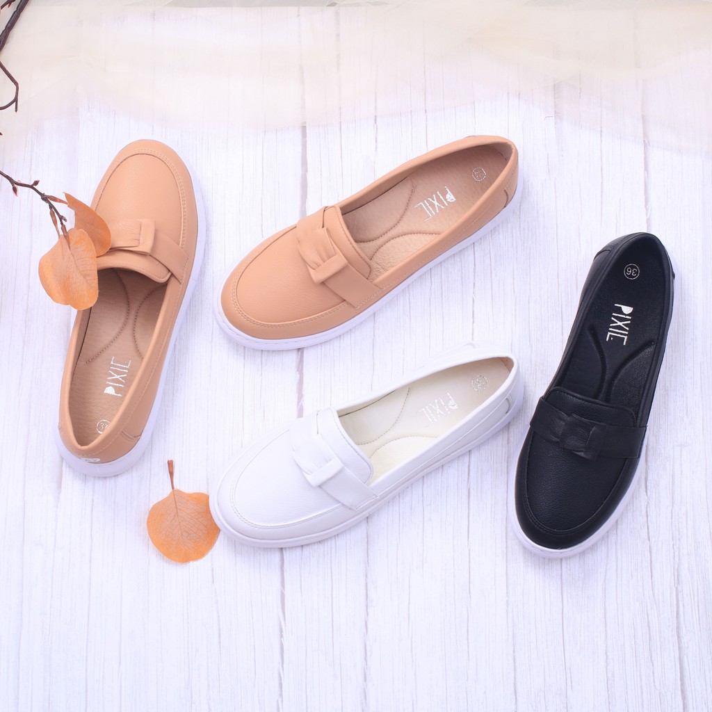 Giày Búp Bê Đế Slipon Siêu Nhẹ Nơ Thắt Pixie X638 | BigBuy360 - bigbuy360.vn