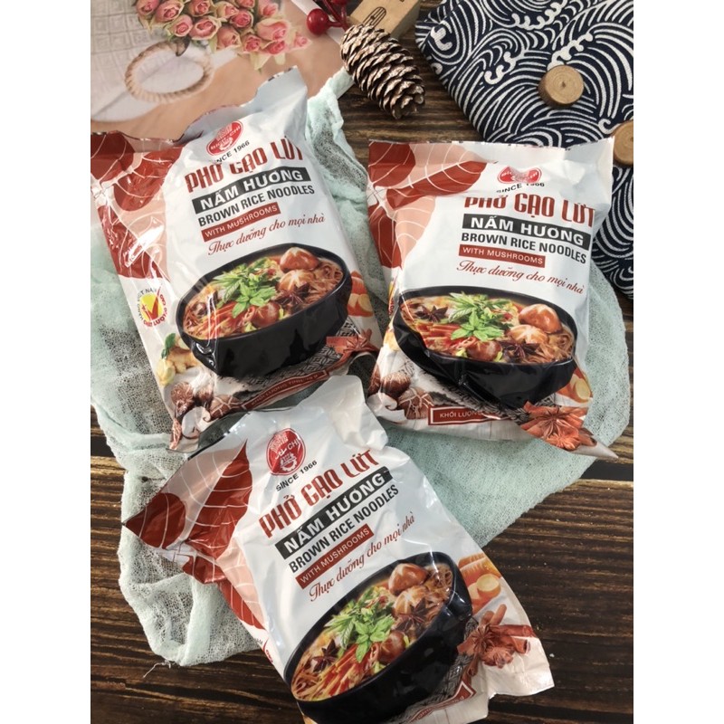 Phở gạo lứt Nấm hương-70g