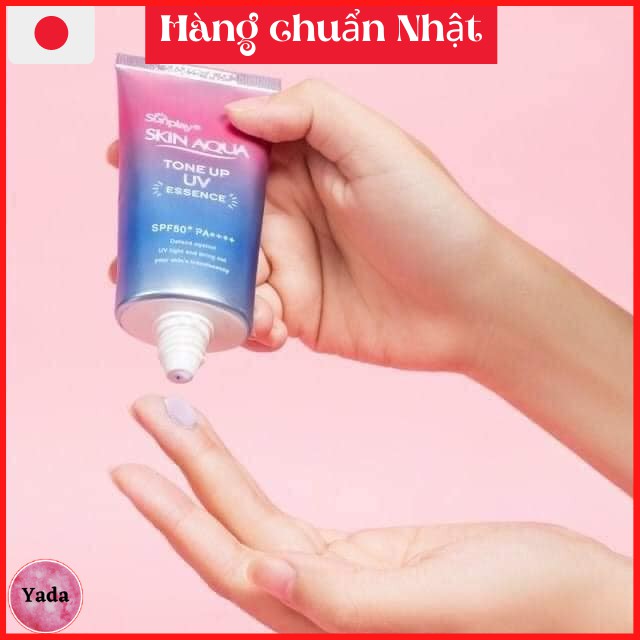 [NÂNG TÔNG DA] Kem Chống Nắng Kiềm Dầu Nâng Tông Skin Aqua Tone Up UV Essence 80g SPF50+ PA++++ Nội Địa Nhật | BigBuy360 - bigbuy360.vn