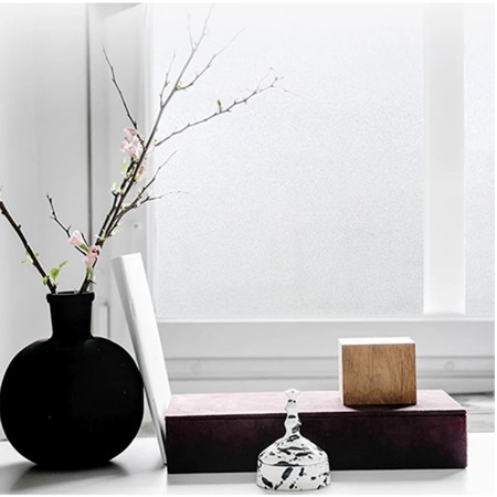 1 mét Decal dán kính mờ nhám cát không họa tiết khổ 0.45m keo sẵn | BigBuy360 - bigbuy360.vn