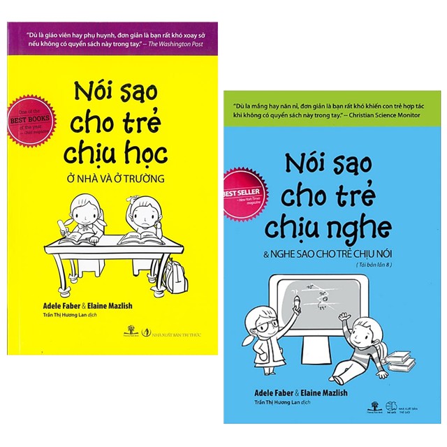 Sách - Combo Nói Sao Cho Trẻ Chịu Nghe và Nói Sao Cho Trẻ Chịu Học - Trọn bộ 2 cuốn
