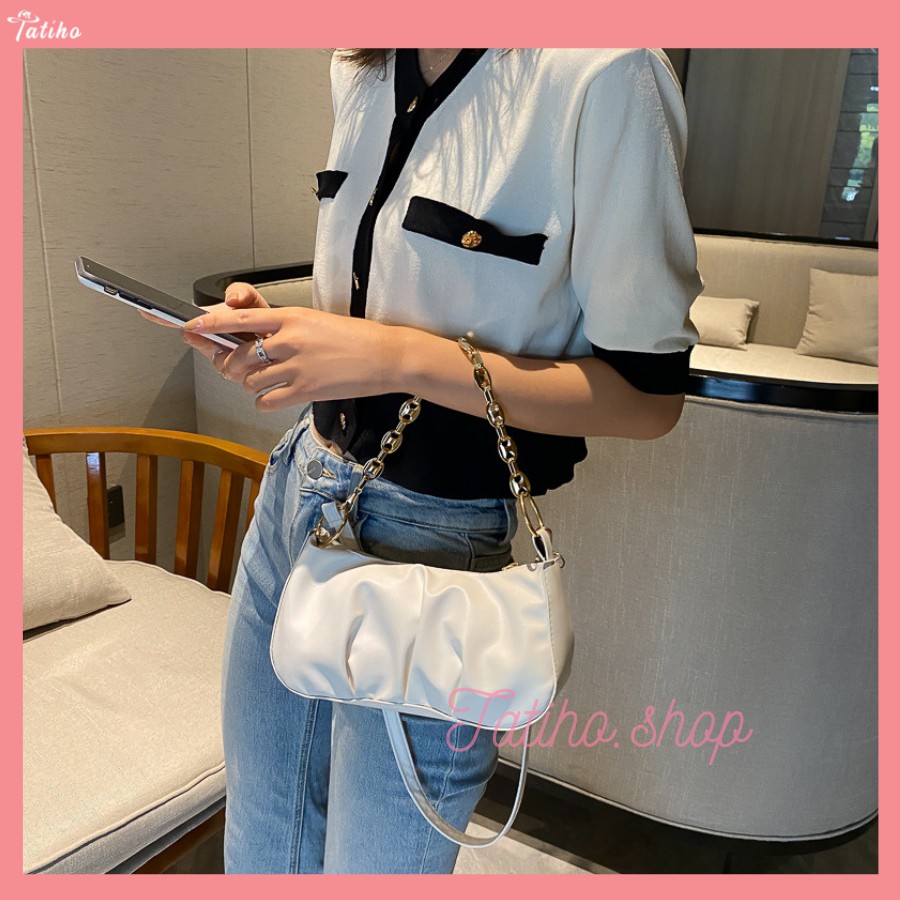 [HÀNG XỊN, GIÁ TỐT] Túi Xách Kẹp Nách Da Dạng Nhún Nữ Đẹp Túi Đeo 1 Bên Vai - Mã TUI29