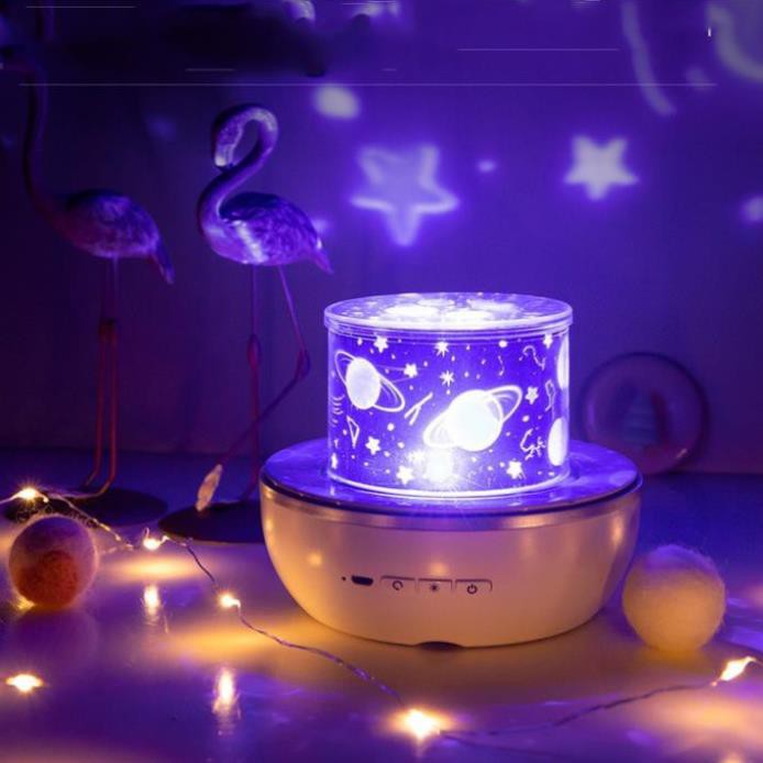 Đèn Ngủ Chiếu Sao, Cổ Tích, Đại Dương, Sinh Nhật Xoay Tự Động Đèn LED Lãng Mạn