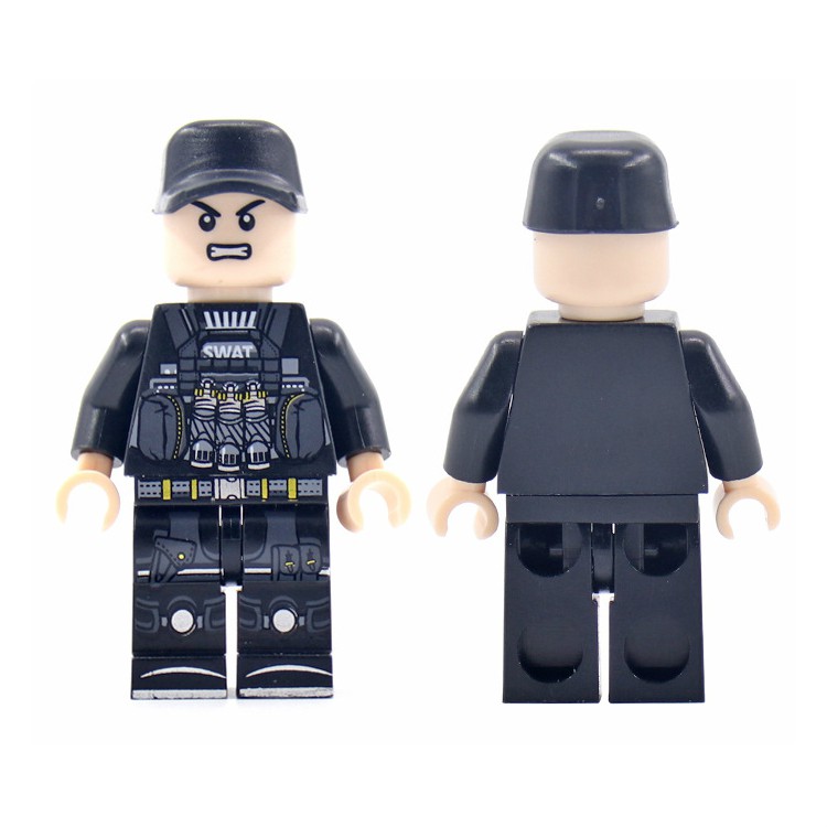 Minifigures Nhân Vật Lính Đặc Nhiệm Swat Được Thiết Kế Đẹp NO.855