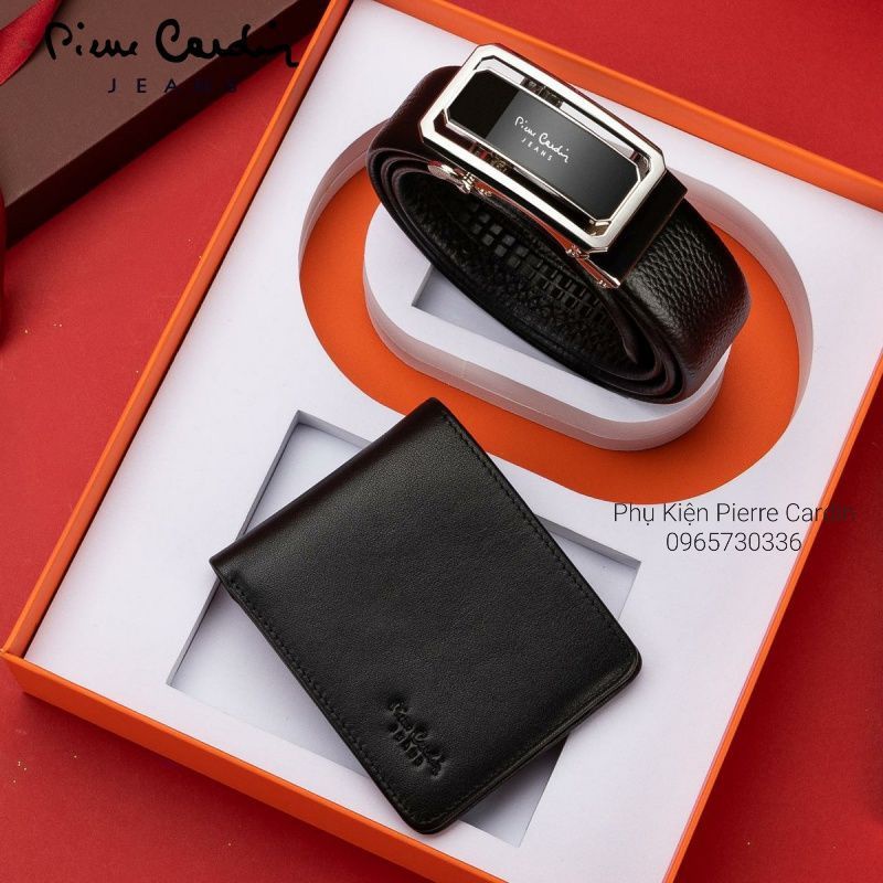 Thắt Lưng Ví Da Nam Pierre Cardin Da Bò