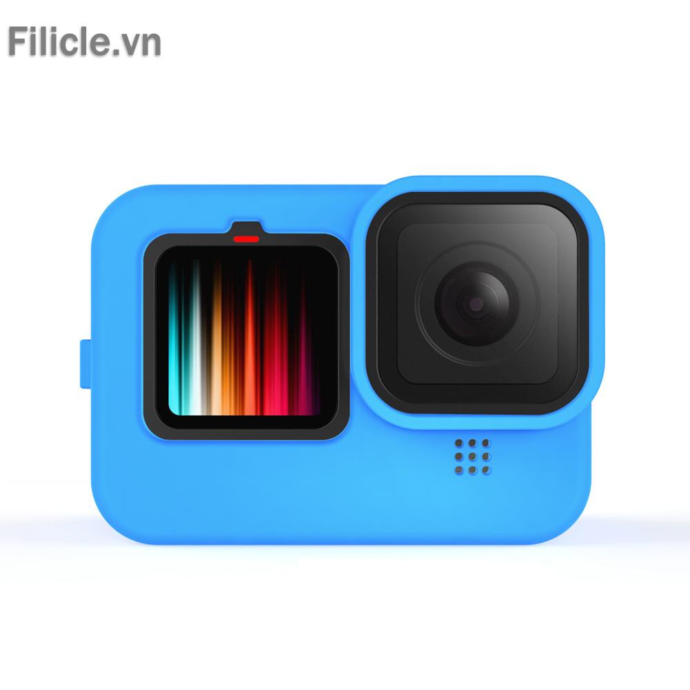 Vỏ bảo vệ bằng silicon màu đen kèm nắp ống kính cho GoPro Hero 9
 | BigBuy360 - bigbuy360.vn