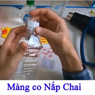 Màng co bọc nắp chai các loại chai nước lọc, mỹ phẩm, hũ thủy tinh