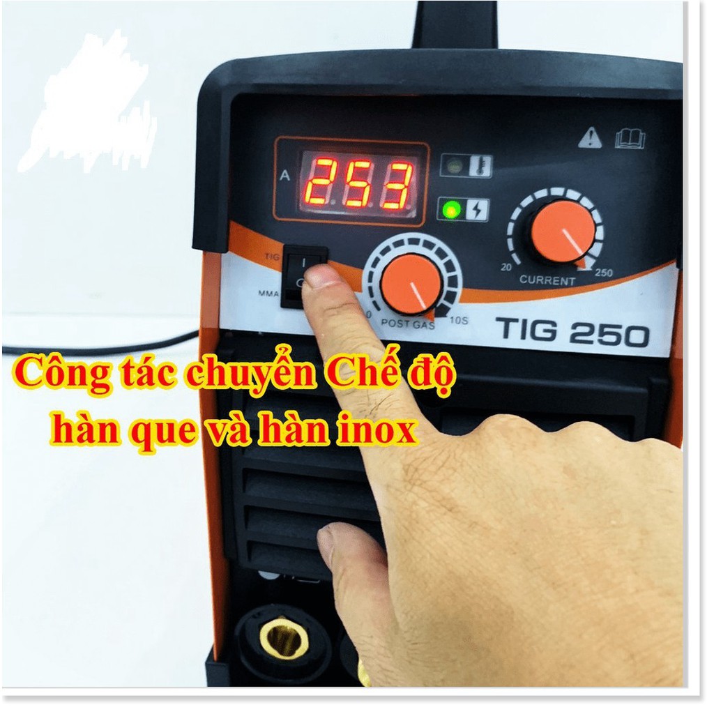 MÁY HÀN JASIC TIG 250 ( 2 CHỨC NĂNG). LÕI ĐỒNG, BH 1 NĂM