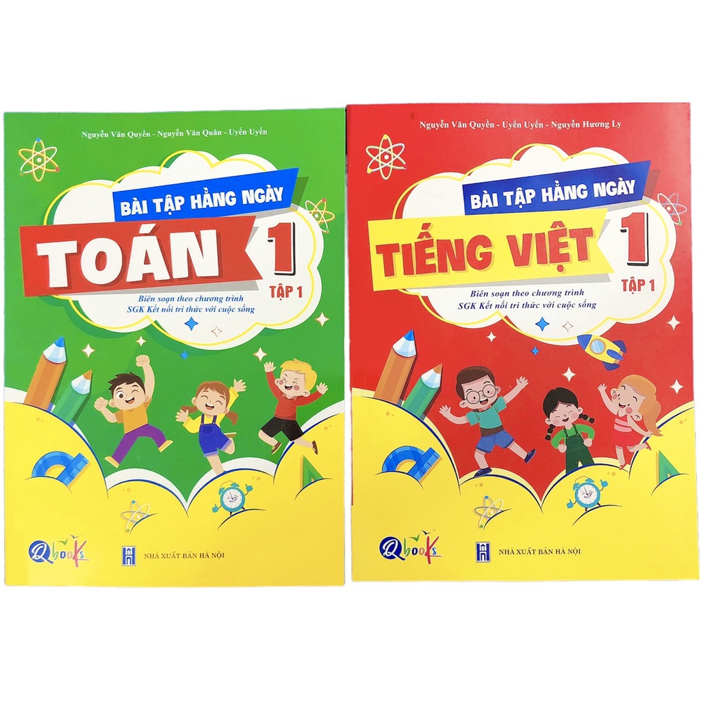 Bài tập hàng ngày lớp 1- Kết nối tri thức tập 1 ( Toán + TV)