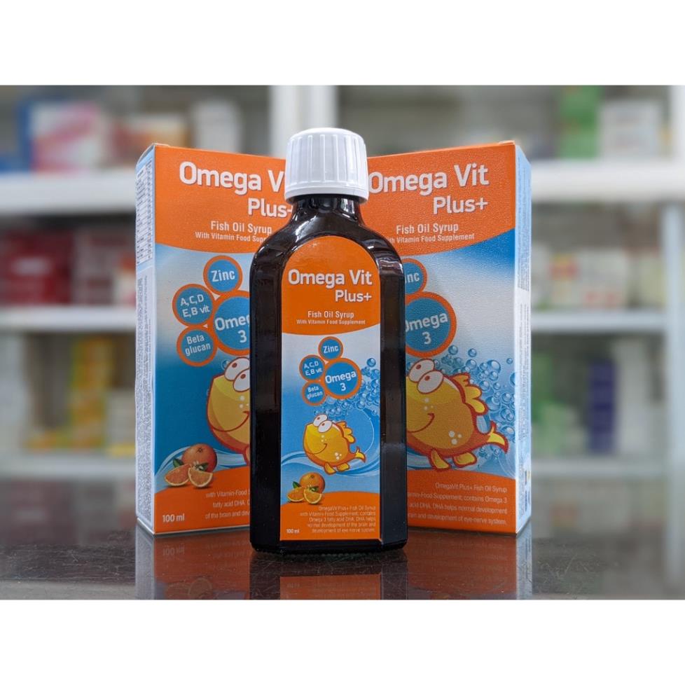 Omega Vit Plus+.Bổ Sung DHA Vitamin Giúp Phát Triển Trí Não,Thị Lực Tăng Đề Kháng Bé