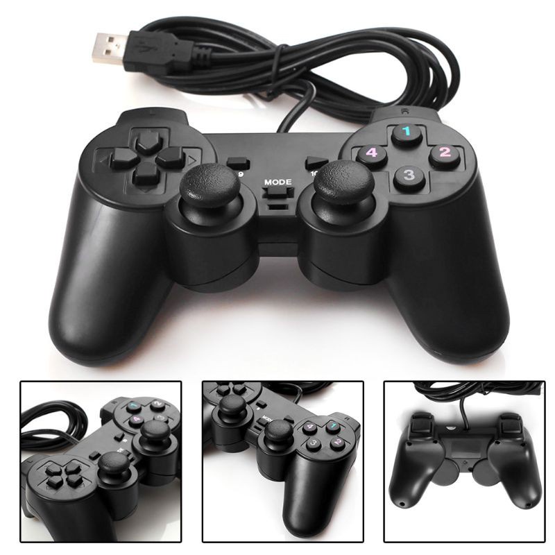 DOU Wired USB 2.0 Game Controller Gamepad Joystick Vibrating Joypad for PC Laptop Computer