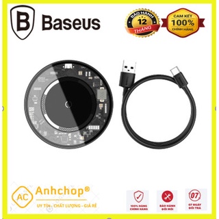 Đế sạc không dây nam châm Baseus dành cho iPhone 12 Series 15W sạc nhanh Quick Wireless Magsafe Quick charger