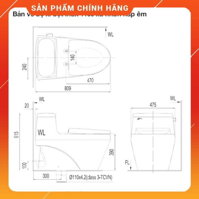 (SALE) Bồn cầu INAX chính hãng AC-1135VN