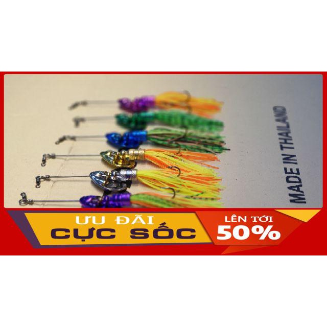 Mồi lure lóc spinner Thái Lan - Mồi giả câu lure cá lóc, chẽm - 12gr Đồ câu Cha Già Vlogs