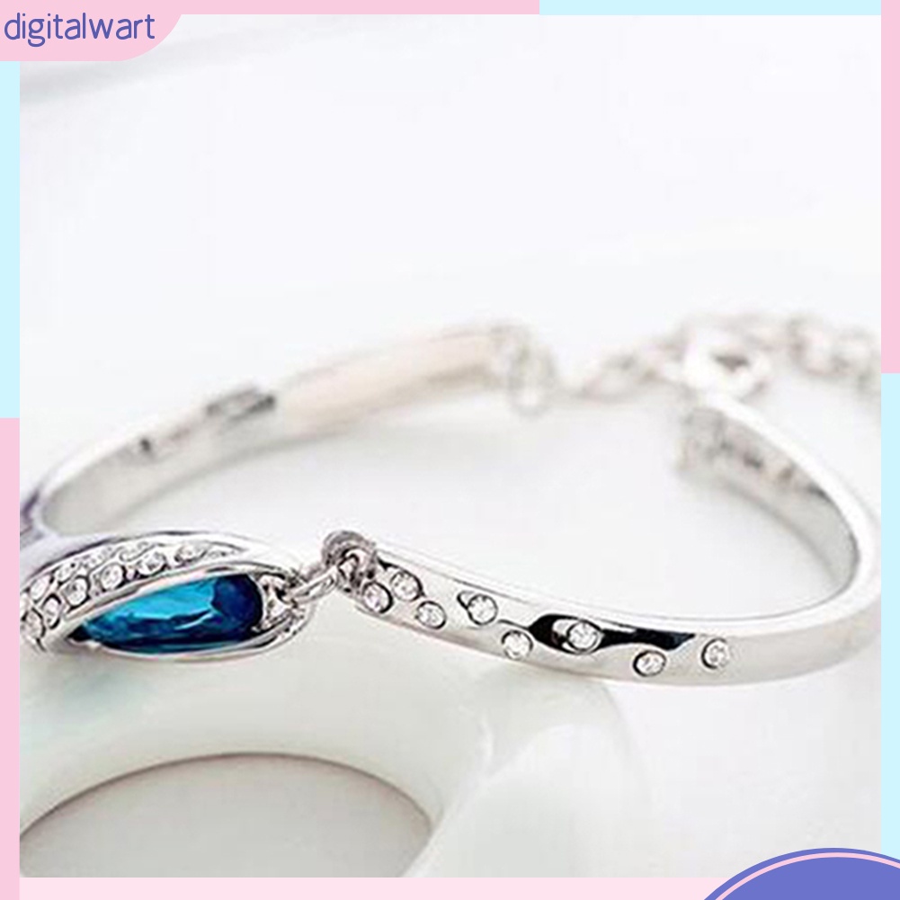 Vòng Tay Màu Bạc Đính Đá Thời Trang Cho Nữ