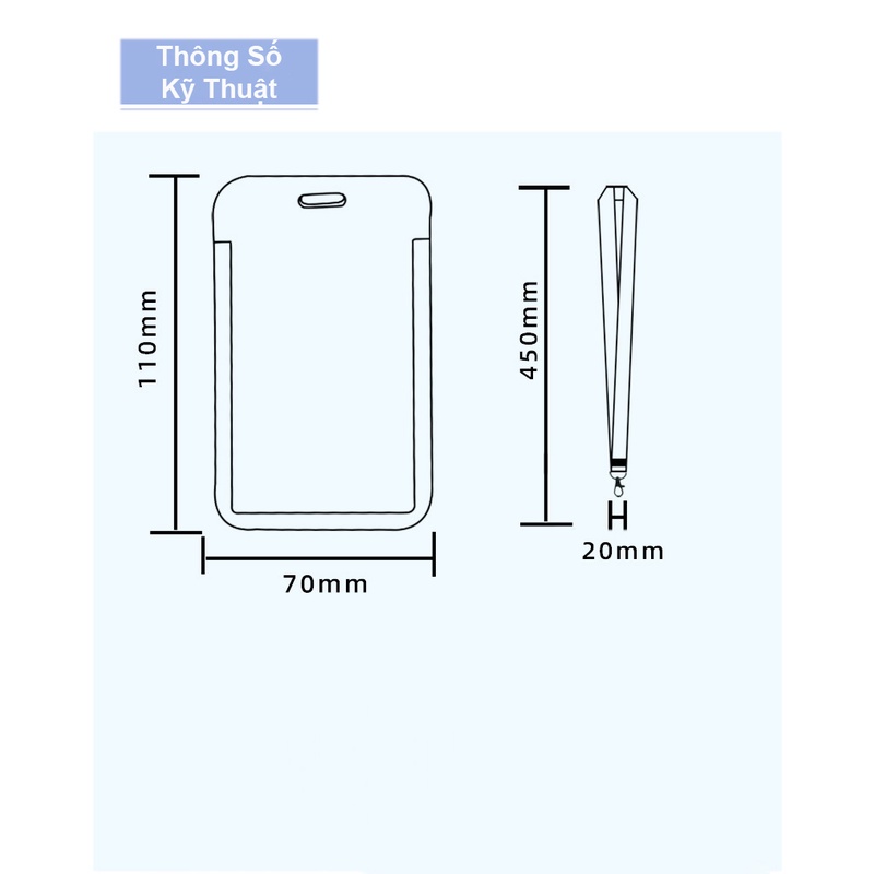 Dây Đeo Thẻ Bảng Tên Sinh Viên Học Sinh Nhân Viên Văn Phòng Thẻ Từ Xe Buýt ID Card Móc Gắn Chìa Khóa Điện Thoại Nhựa ABS