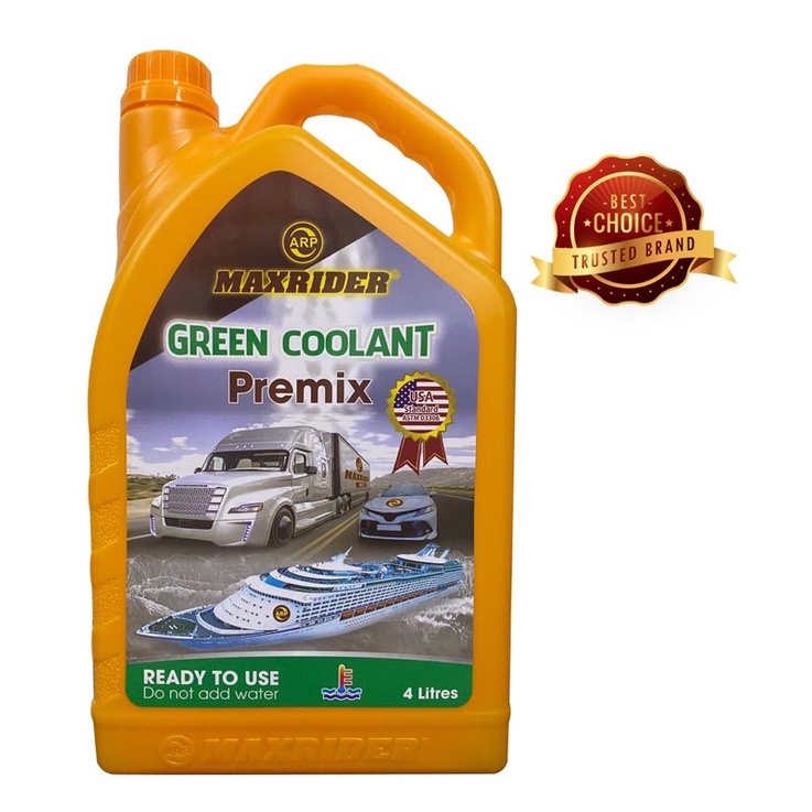 💯NƯỚC LÀM MÁT ĐỘNG CƠ PHỔ THÔNG - MAXRIDER COOLANT - MÀU XANH