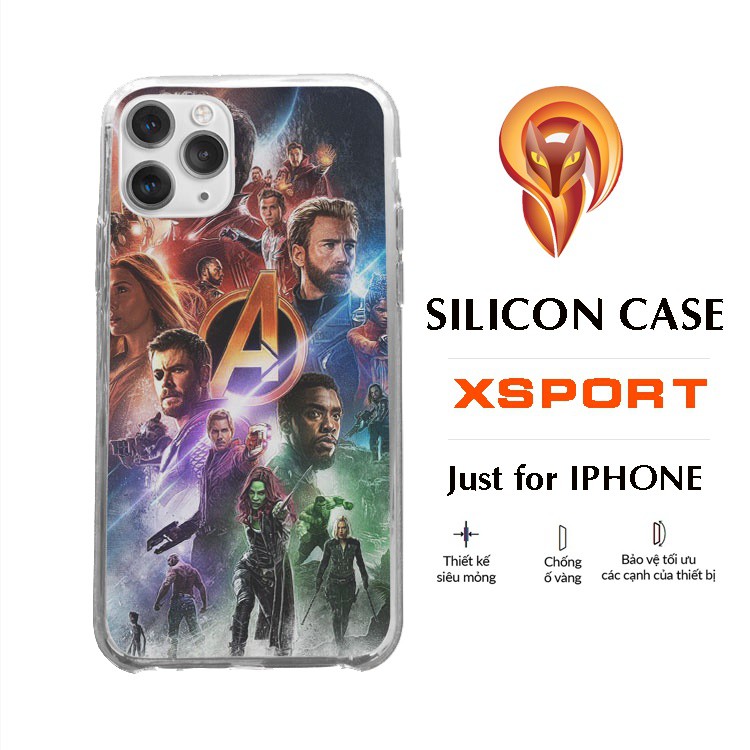 Ốp Lưng XSPORTCASE marvel avenger collage art cho iphone 5 - iphone 12 MAVPOD20210007