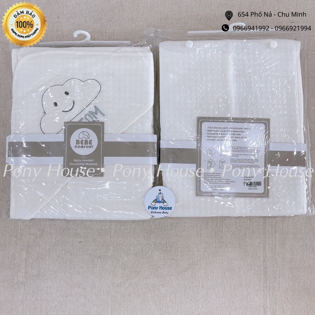 Chăn Ủ Choàng BEBE Comfort - Chăn Ủ Úm Choàng Đa Năng Có Mũ Cho Bé Sơ Sinh
