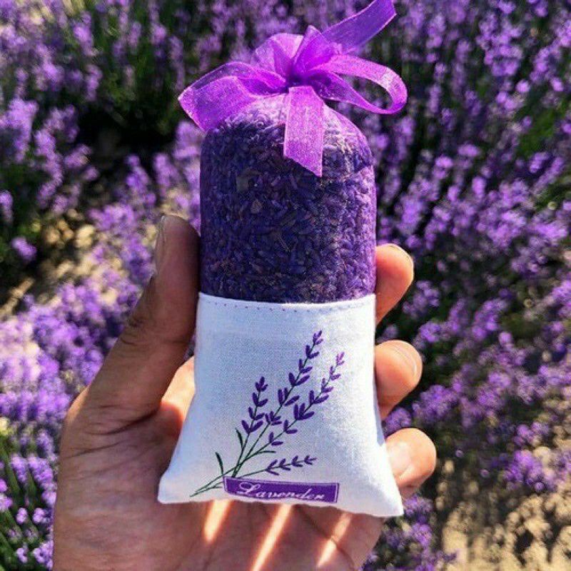Túi thơm nụ hoa lavender khô hương thơm dụi nhẹ..!