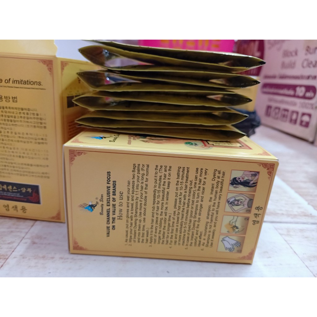 Gội Là Đen BEAUTY STAR KEEP HEALTH NURSING Hợp (10 gói )