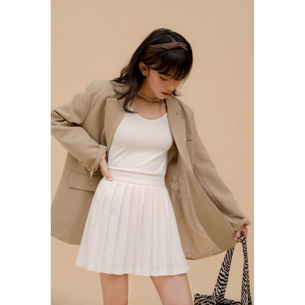 Áo khoác blazer trơn basic LEN clothing 4 màu 8137