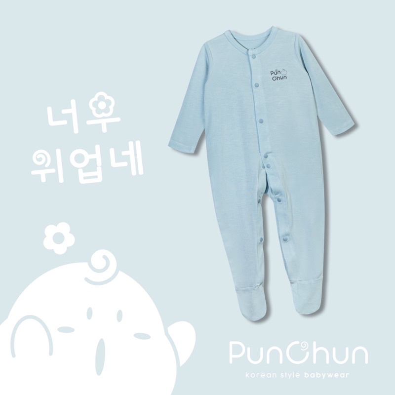 Bộ body dài tay có tất Punchun vải cotton