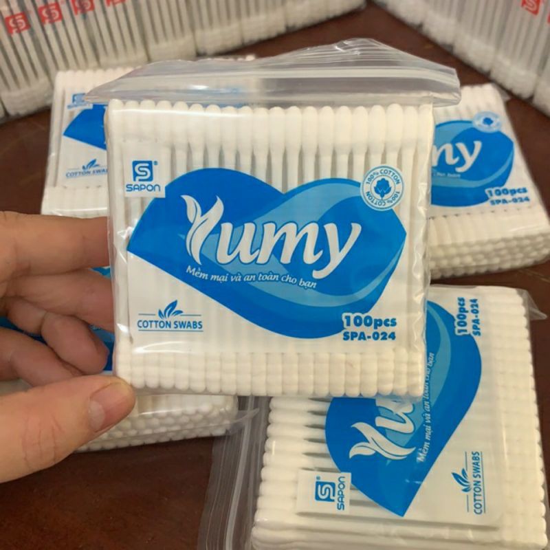 Gói Tăm Bông Yumy 100 Cây