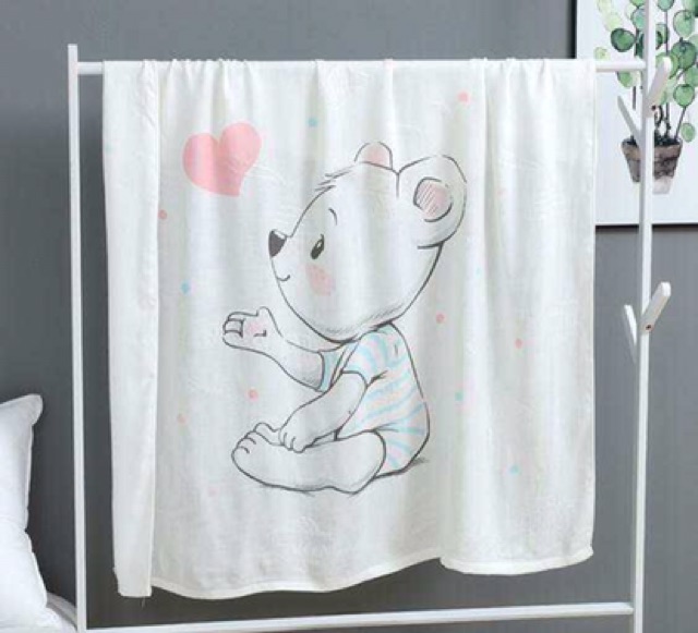 Khăn lụa aden 4 lớp cao cấp loại 1 cho bé KT:110x120cm VUBABY