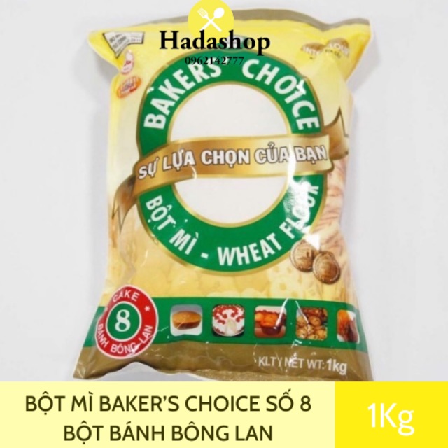 ( Freeship 10km, tổng đh shop >=100k, lh shop) Bột mì Baker’s choice số 8 (Bột bánh bông lan)