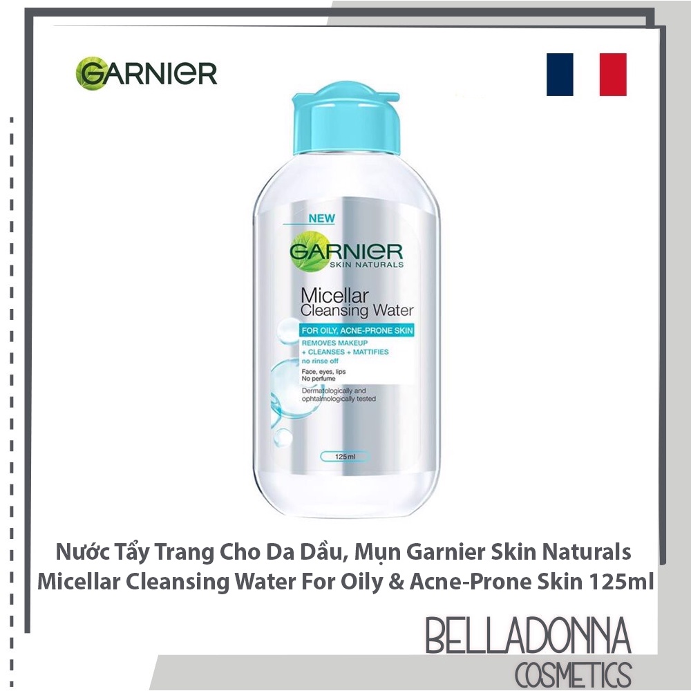 Nước Tẩy Trang Cho Mọi Loại Da Garnier Micellar Cleansing Water 125ml