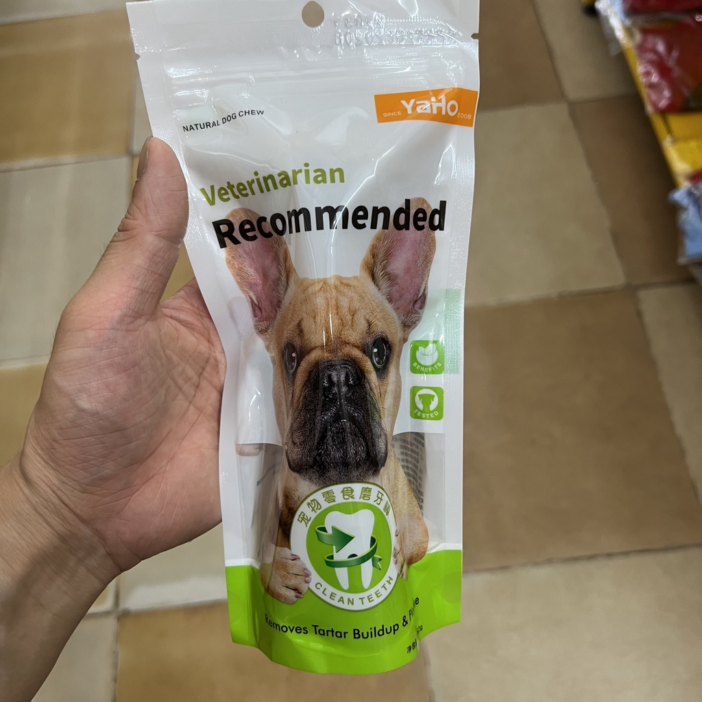 Xương bàn chải Yaho 162g gặm sạch răng cho chó