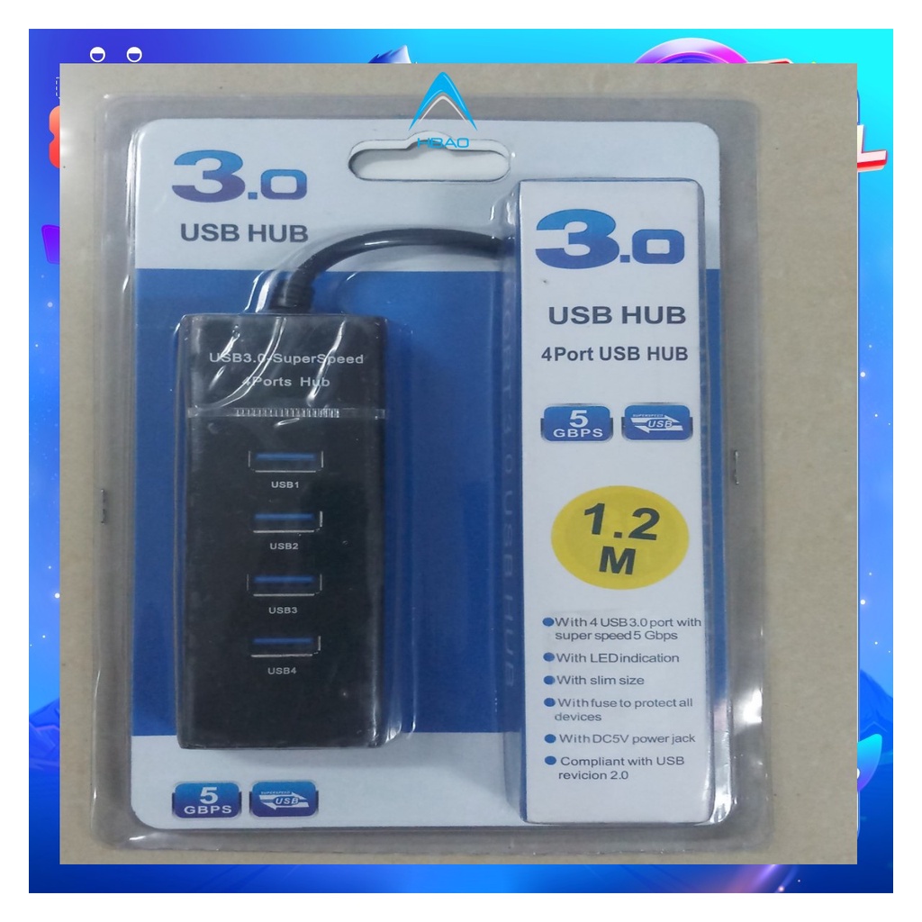 Hub Chia 4 Cổng USB 3.0 - Dài 1.2m