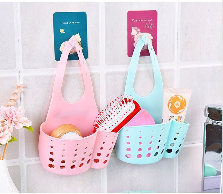 Khay Để Đồ Rửa Chén/Xà Phòng Anaeat Thiết Kế Nhỏ Gọn Gắn Vòi Nước Bồn Rửa Nhà Tắm Có Lỗ Ráo Nước Và Có Thể Điều Chỉnh