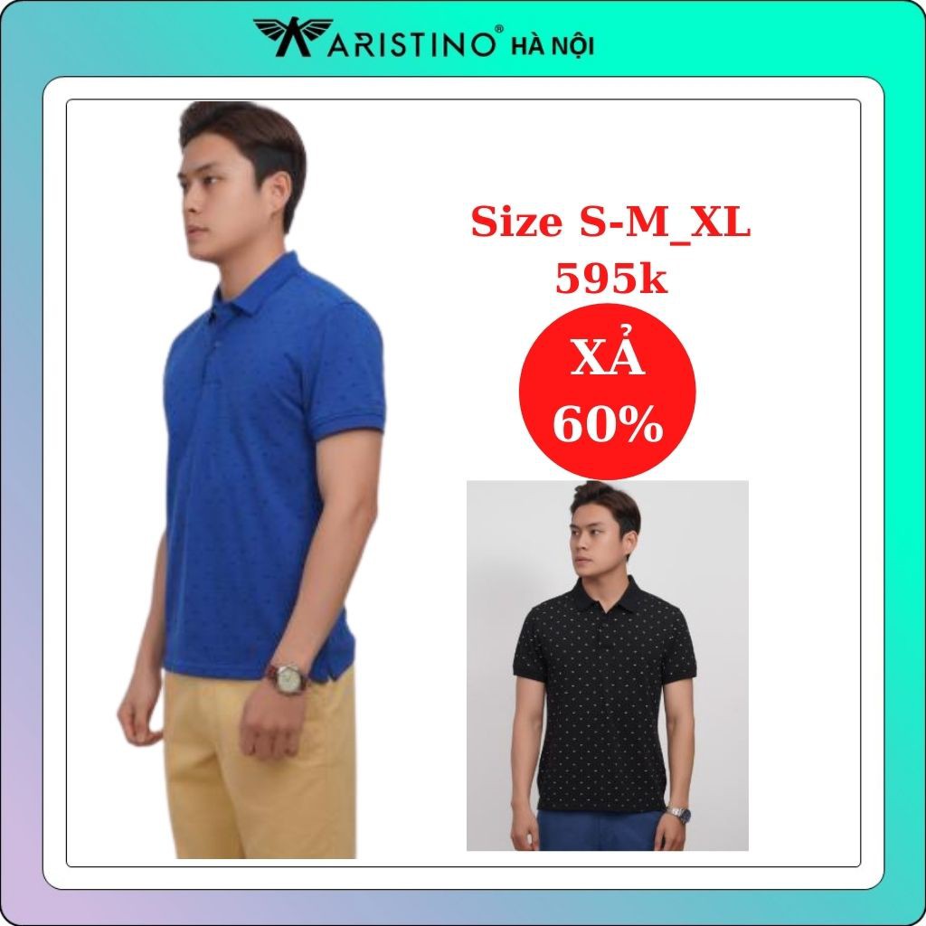 Áo polo nam ARISTINO cao cấp- slim-APS038S8 (S-M-L)