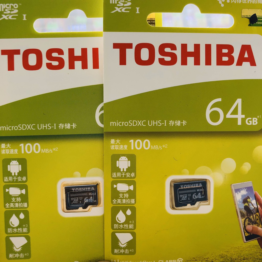Thẻ nhớ micro SD toshiba 64gb , thẻ nhớ 64gb
