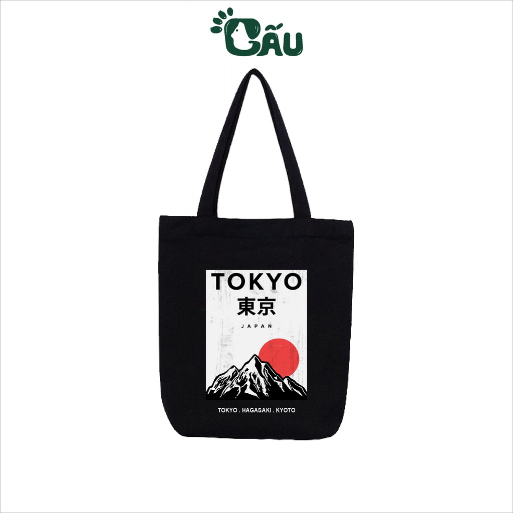 Túi tote Gấu194 vải bố canvas cao cấp mềm mịn - Tokyo