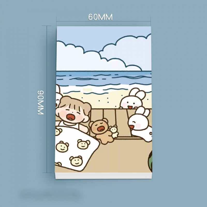 Giấy Ghi Chú Họa Tiết Hoạt Hình Sáng Tạo Cho Học Sinh