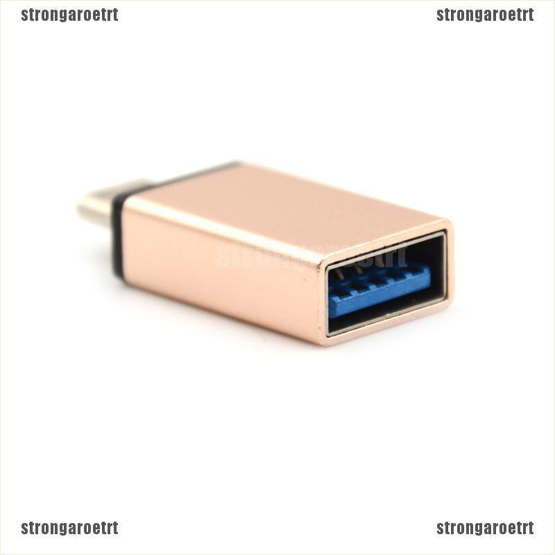 Giắc Chuyển Đổi Từ 1pc Usb Type C Male Sang Usb 3.0 Female Otg Sync Cho Điện Thoại Macbook