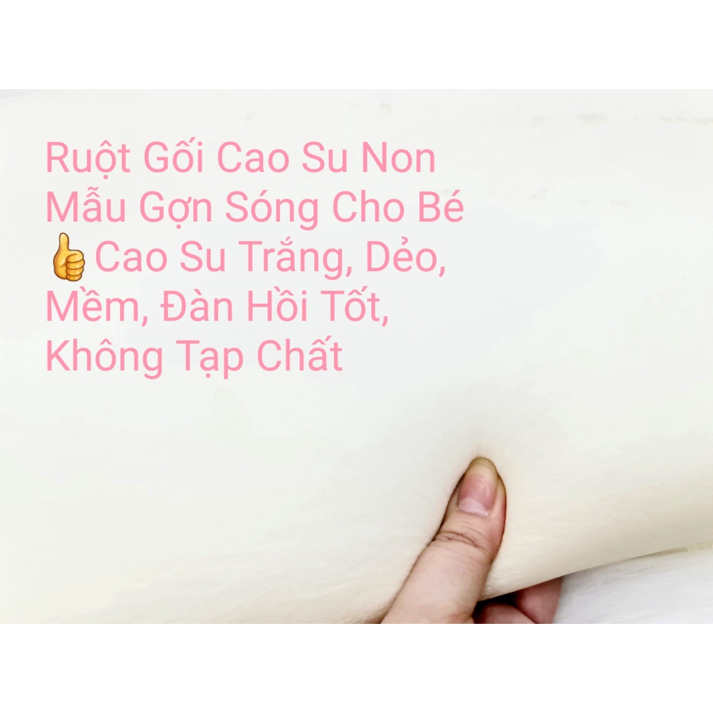 ⭐️Ruột gối cao su non cho bé kèm vỏ gối, gối cao su non cho bé đi học cực êm cao su đàn hồi tốtKhuyến Mãi