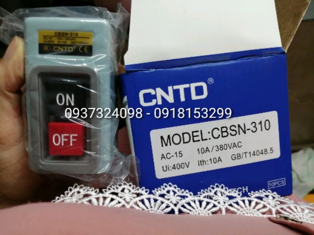 Công tắc nhấn giữ on off 380V 10A_cbsn-310