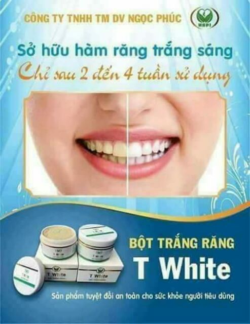 Bột trắng răng T WHITE
