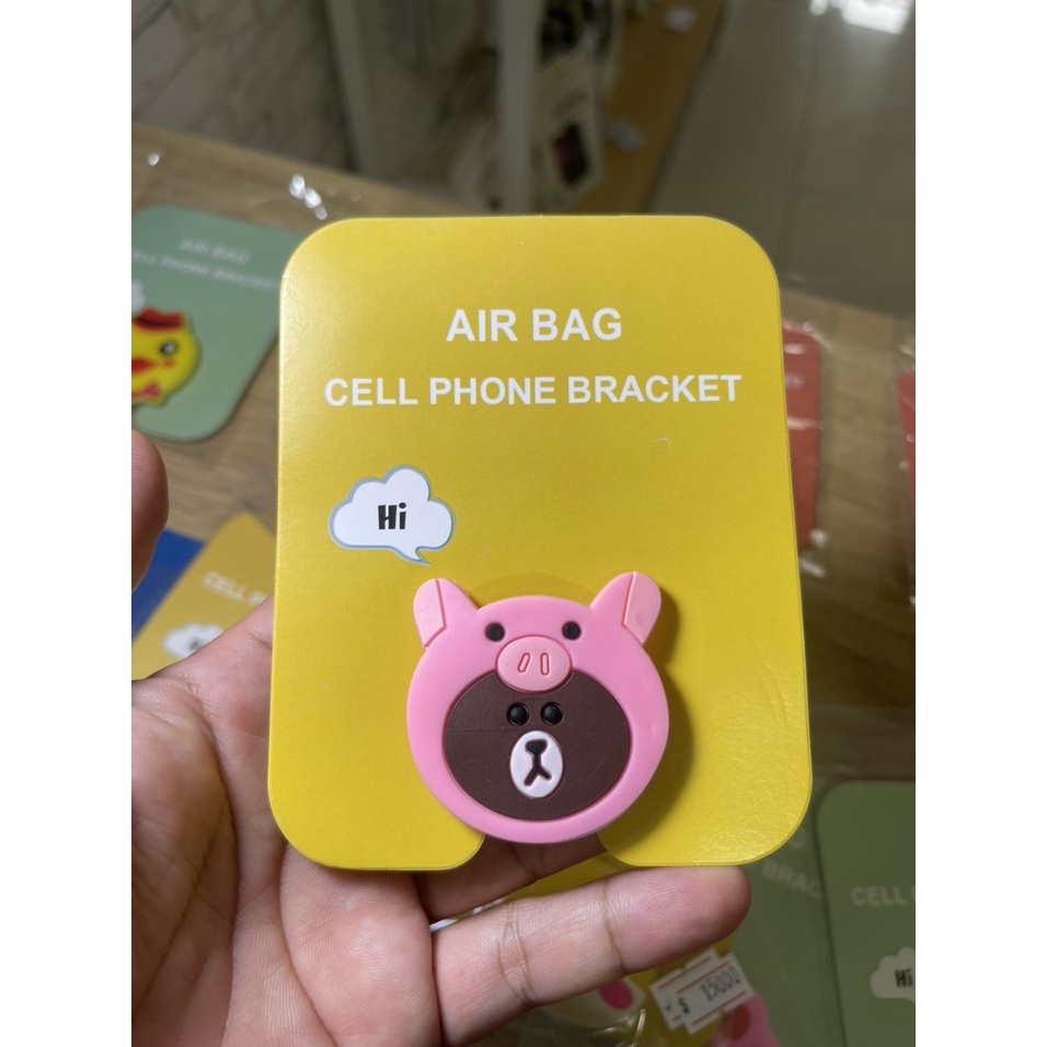 Giá đỡ điện thoại iring pop có thể thu gọn hình kaws mây hoa thú  khủng long dễ thương cute